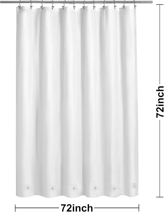Barossa Design White Shower Curtain Liner - Image 4