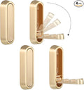 Foldable Wall Hook, 4 Pack, Screw Mounted, Heavy Duty Coat Hooks | 90° Foldable by Dntorx