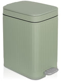 Small Bathroom Trash Can with Lid, 2.6 Gallon Slim Soft Close Step, Kitchen & by rejomiik