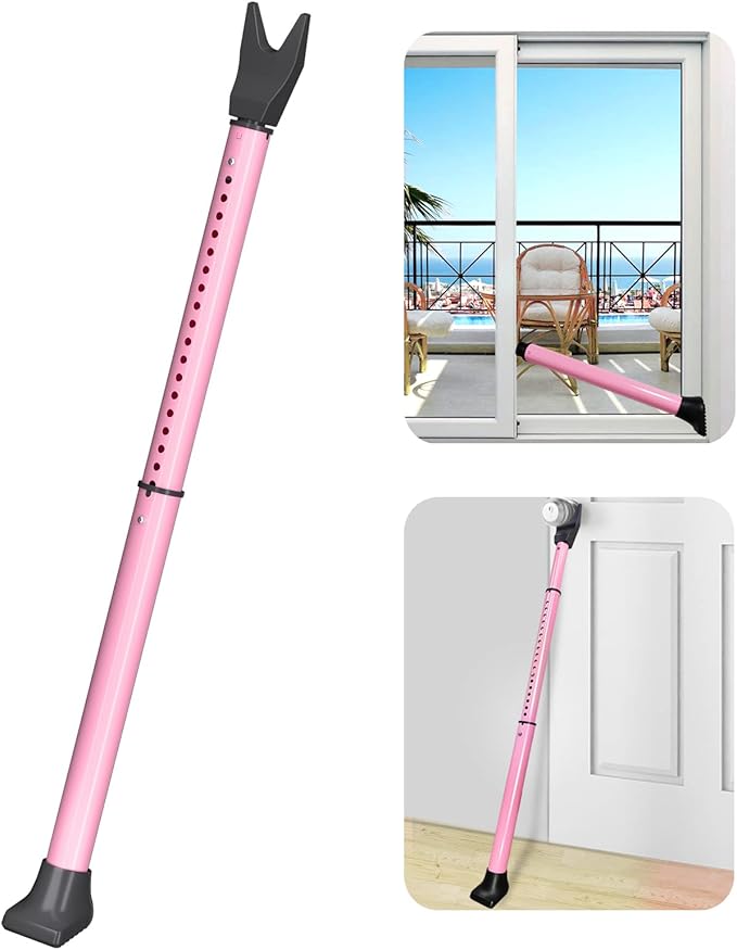 AceMining 1 Pack Door Security Bar, Patio Door Lock, 20-50 in, Window Security by AceMining