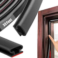 Black Rubber Weather Stripping Door Seal Strip, D Shape Door Weather Seal Strip by PUNDIN