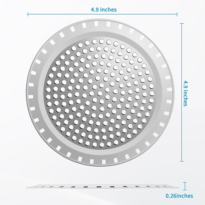 Shower Drain Hair Catcher, Aluvor Shower Drain Cover Bathtub Drain Strainer | - Image 2