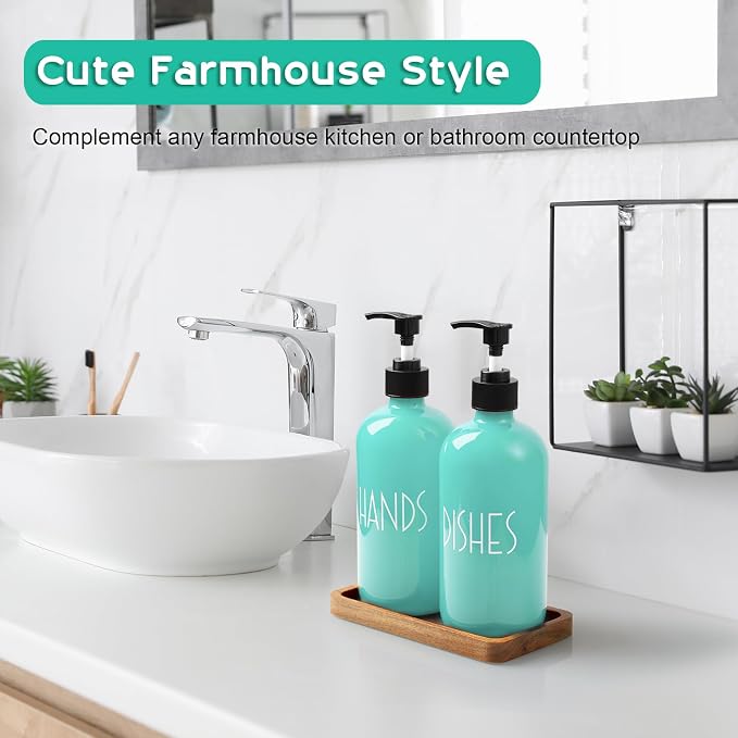 ALELION Turquoise Dish Soap Dispenser - Image 4
