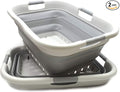 SAMMART 41L Set of 2 Collapsible 3 Handled Plastic Laundry Basket-Foldable Pop by SAMMART