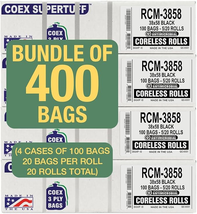 Aluf Plastics 55-60 Gallon Trash Bags - Image 9