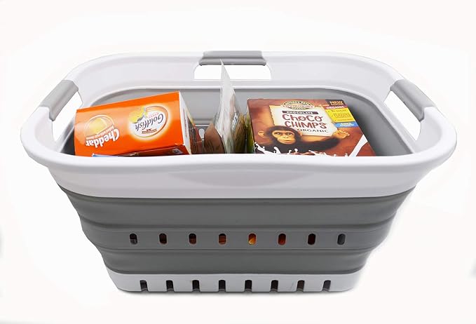 SAMMART Set of 2-30L Collapsible Plastic Laundry Basket - Image 8
