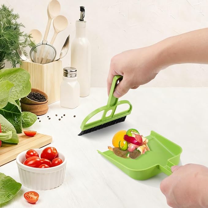 Healifty 12 Pack Mini Broom and Dustpan Set - Image 4