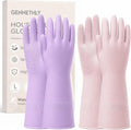 Cleaning Rubber Gloves, Waterproof Non-Slip Long Cuff Dishwashing Household by Unknown