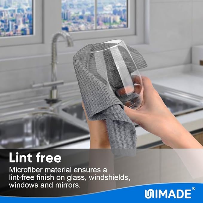 UNIMADE Microfiber Cleaning Cloth, 10 Pack Reusable Microfiber Towels - Image 4