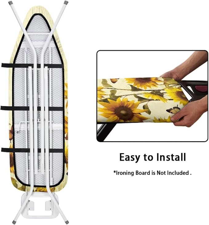 Sunflower Butterfly Ironing Board Cover Standard Size 15"x54" Iron Cover - Image 5