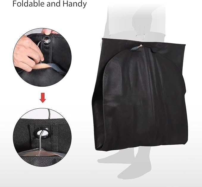 Univivi Garment Bag Suit Bag for Storage and Travel, 40 Inch, Non-woven Fabric - Image 6