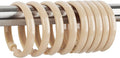 Beige Shower Curtain Hooks by Qulable