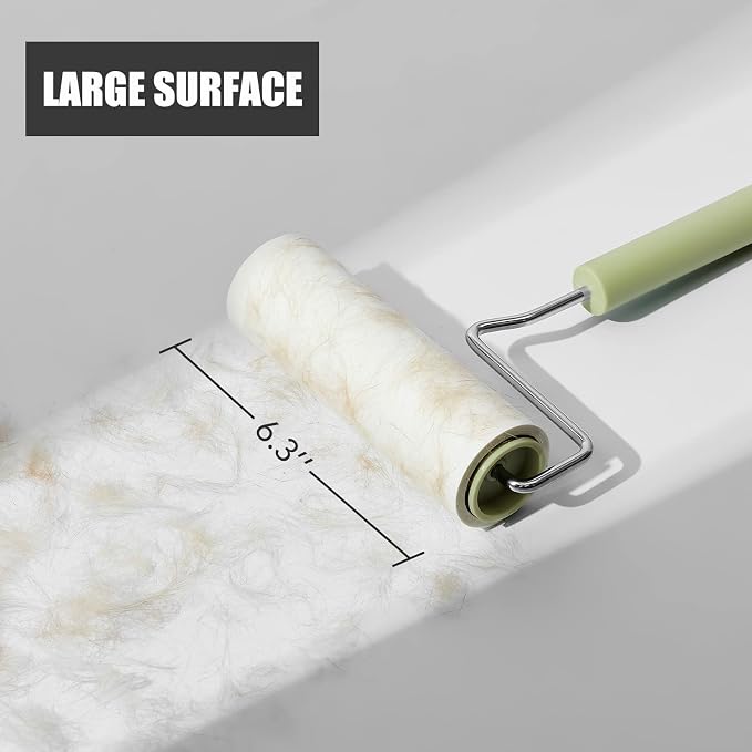 Extra Sticky Large Surface Lint Roller, 6.3''Wide Roller - Image 3