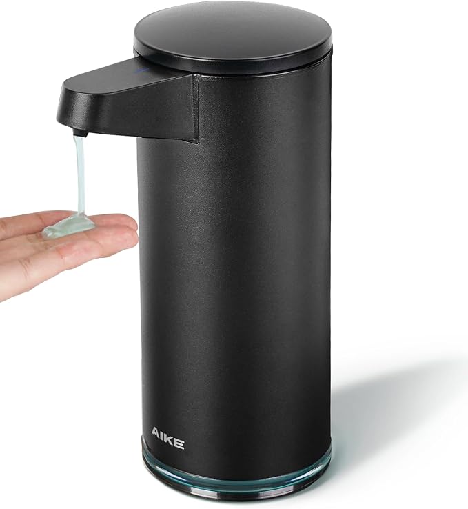 AIKE SensePro Automatic Soap Dispenser 12.8oz Spot Resist Matte Black | Type-C by AIKE