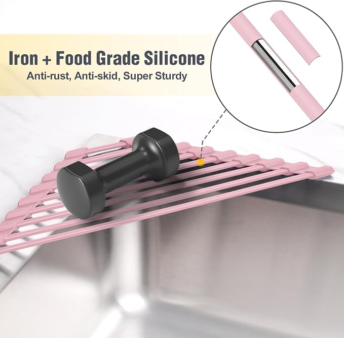 Tomorotec Triangle Roll Up Dish Drying Rack - Image 3