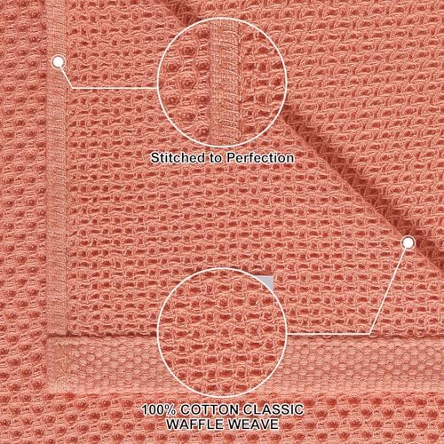 Homaxy 8 Pack 100% Cotton Kitchen Towels and Dishcloths Set - Image 2