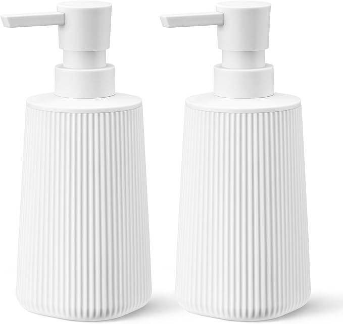 White 2 Pack Hand Soap Dispensers Set | by zuxzmj
