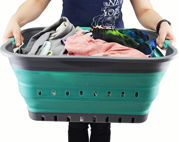 SAMMART 42L Collapsible Plastic Laundry Basket - Image 7