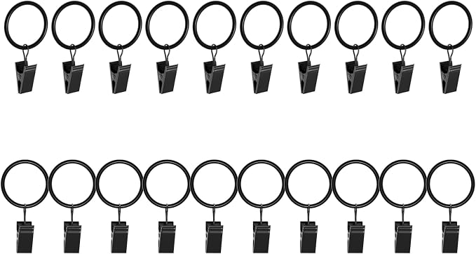Lansian 20 Pack Curtain Rings by Lansian