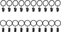 Lansian 20 Pack Curtain Rings by Lansian
