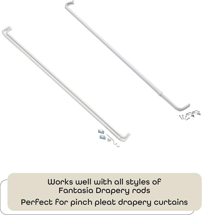 Fantasia Slip-in Drapery Hooks, 14 Pack, 3 in, Decorative Pattern, and Finished - Image 3