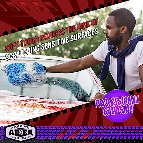 AIDEA Car Wash Mitt Microfiber, Car Wash Brush - Image 4