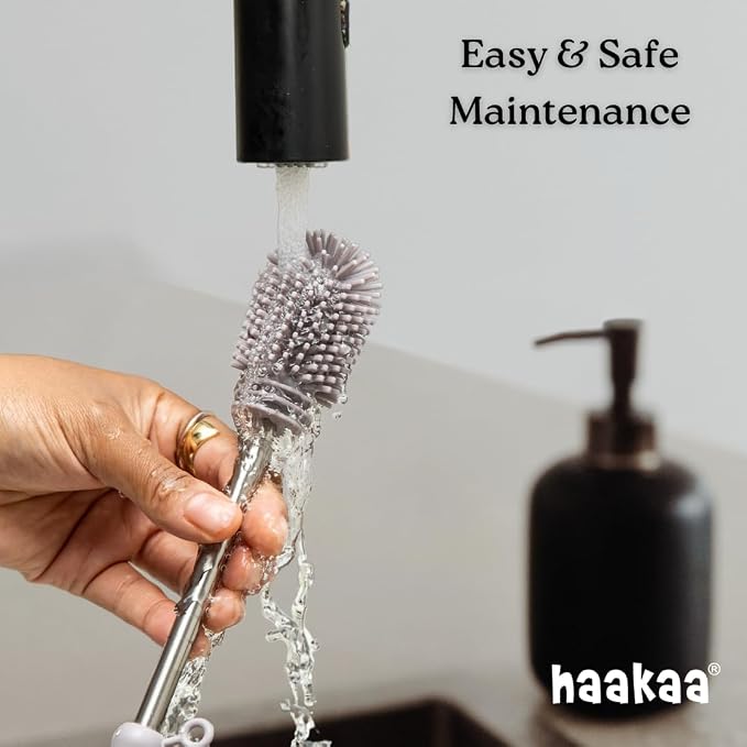 Haakaa Food-Grade Silicone Double-Ended Cleaning Brush | Household Cleaning - Image 6