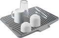 Silicone Dish Drying Mat for Kitchen Counter, Hangable & Roll-Up for by SCYFREID