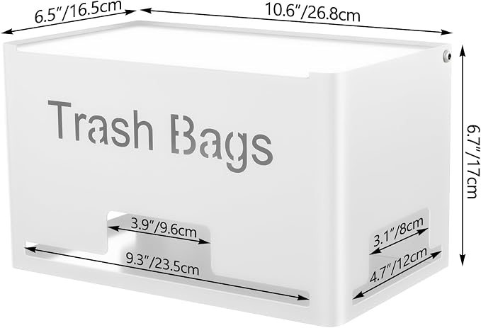 STWWO Extra Large Trash Bag Holder, Garbage Bag Dispenser Holder, Metal Trash - Image 2