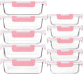 M MCIRCO 10 Pack Glass Food Storage Containers by MMCIRCO