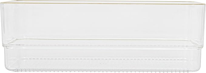 Martha Stewart Kerry Plastic Stackable Office Desk Drawer Organizers, 6 Pack - Image 9