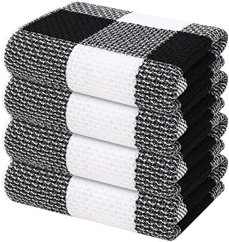 Mordimy 100% Cotton Waffle Weave Kitchen Towels, 13 x 28 Inches, Super Soft and by Mordimy
