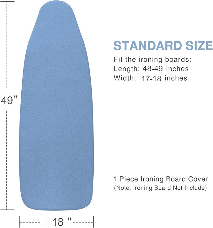 VividPaw Ironing Board Cover and Pad 18x49, Extra Wide, Thick Padding - Image 5