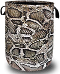 Snake Printed Laundry Basket Oxford Cloth Foldable Hamper 18.9x16.5 Inch by SELIONLIKN