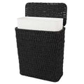 Coeusy 3 Gallon Paper Rope Bathroom Trash Can, Small Wicker Trash Cans by WEAVECOMFORTINTOEVERYCORNER