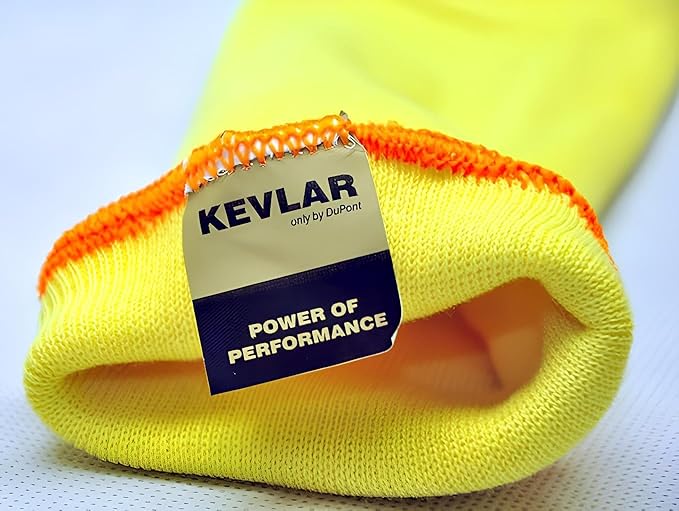 G & F PRODUCTS 100% Kevlar fiber by DuPont Cut Resistant Knit Sleeve, Sold by 6-piece pack