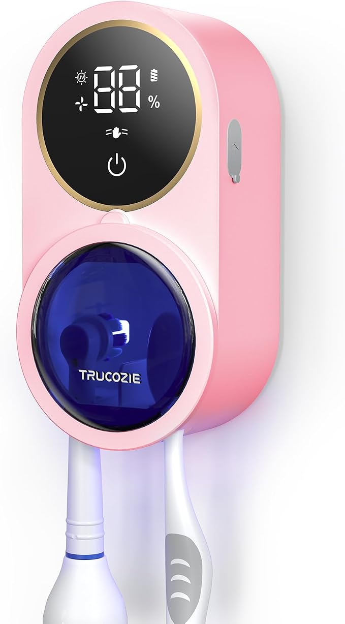 TRUCOZIE Toothbrush Holder for Bathroom, Wall Mounted Electric Toothbrush by TrucozieHome