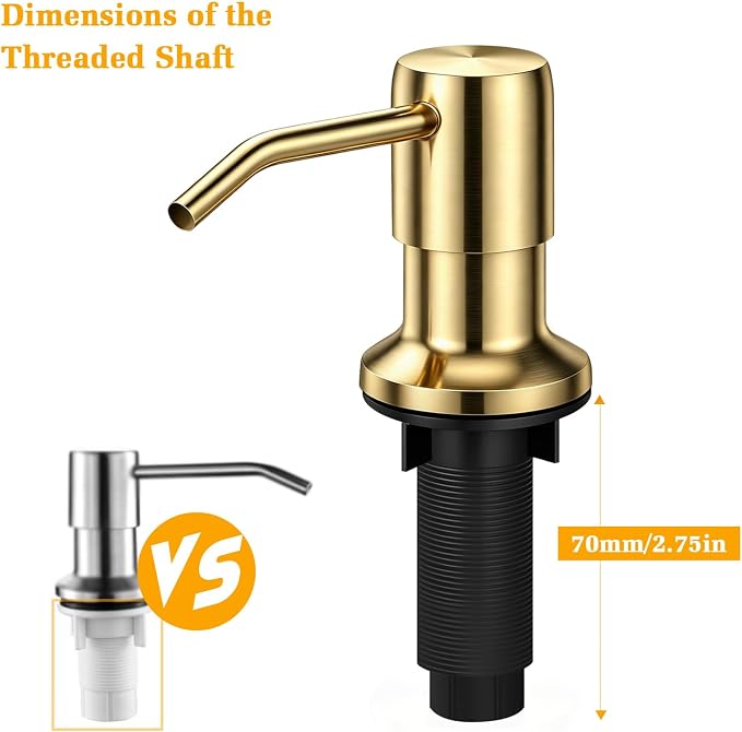Soap Dispenser for Kitchen Sink, Built in Sink Soap Dispenser Lotion Dispenser - Image 4