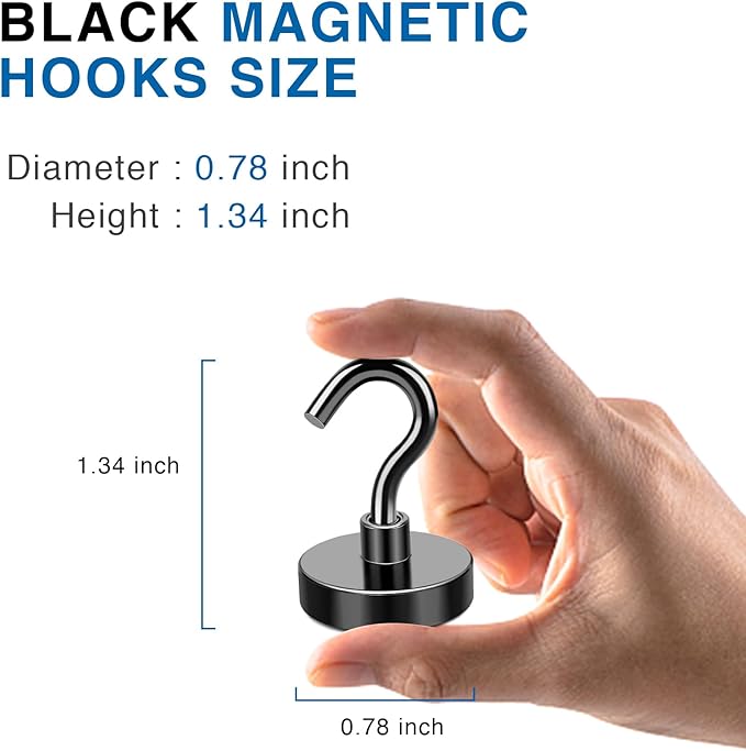 LOVIMAG Magnetic Hooks for Cruise Essentials 2026 Cabins Door 12 Pack-50LBS - Image 2