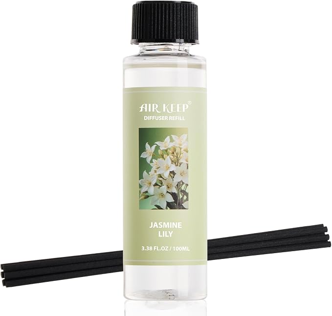 Reed Diffuser Oil Refill/Jasmine Lily/3.38 oz / 1 Pack/Air Freshener & by Airkeep
