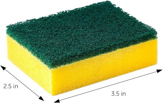 DecorRack 40 Kitchen Scrub Sponges, Heavy Duty Bulk Pack - Image 3