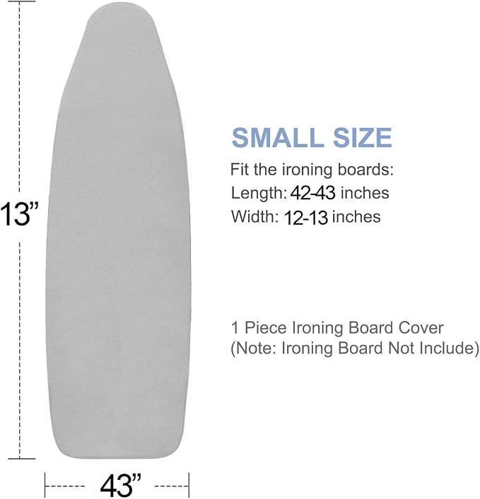 VividPaw Ironing Board Cover and Pad, Small Size 13x43, Thick Padding, Elastic - Image 4