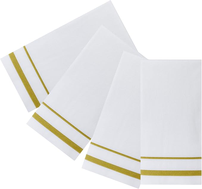 FOCUSLINE 200 Linen Feel Disposable Bathroom Napkins, Soft and Absorbent Paper - Image 7