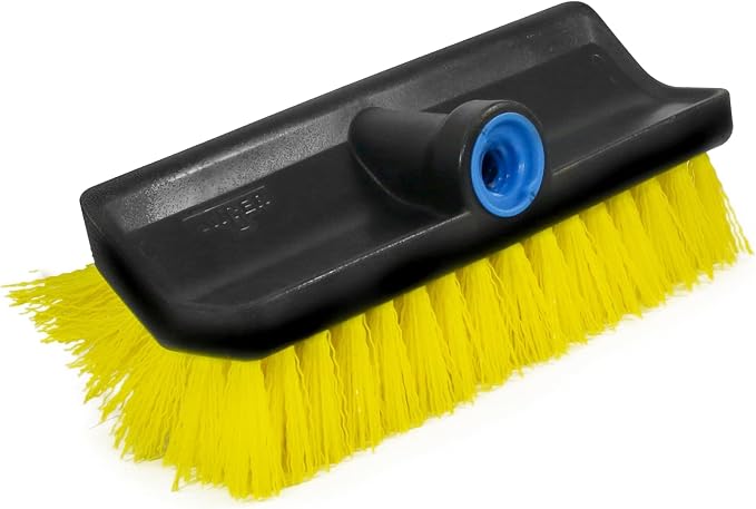 Unger Professional Hydropower Lock-On 10” Bi-Level Scrub Brush, Cleaning by Unger