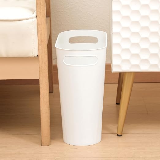 rejomiik Small Bathroom Trash Can, 3.5 Gallon Slim Garbage Can, Office and - Image 8