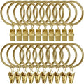 LLPJS 20 Pack Metal Curtain Rings by LLPJSCurtainRingsClipHooks