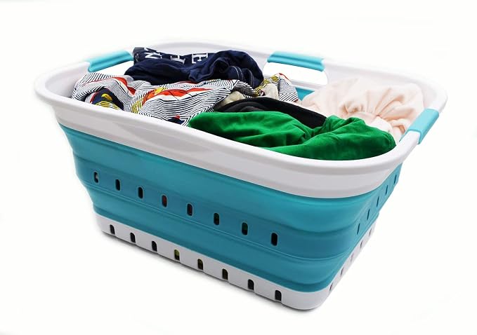 SAMMART 42L Collapsible Plastic Laundry Basket - Image 6