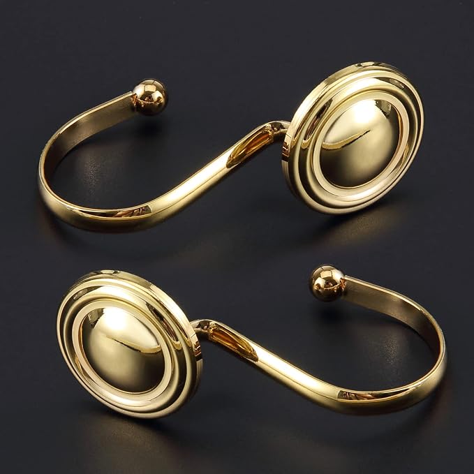 CHICTIE Gold Shower Curtain Hooks Rings, Decorative Shower Hook - Image 3