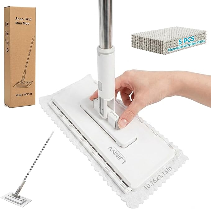 Snap Grip Mop Hands-Free Multi-Purpose Flat Mop - Image 9
