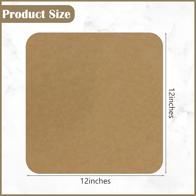 120 Sheets 12 inch Air Fryer Parchment Paper Squares,Non Stick Baking Disposable Paper Liner Compatible with Ninja Foodi SP101 SP201 SP301 SP351,Pre Cut Unbleached Parchment Paper for Toaster Ovens